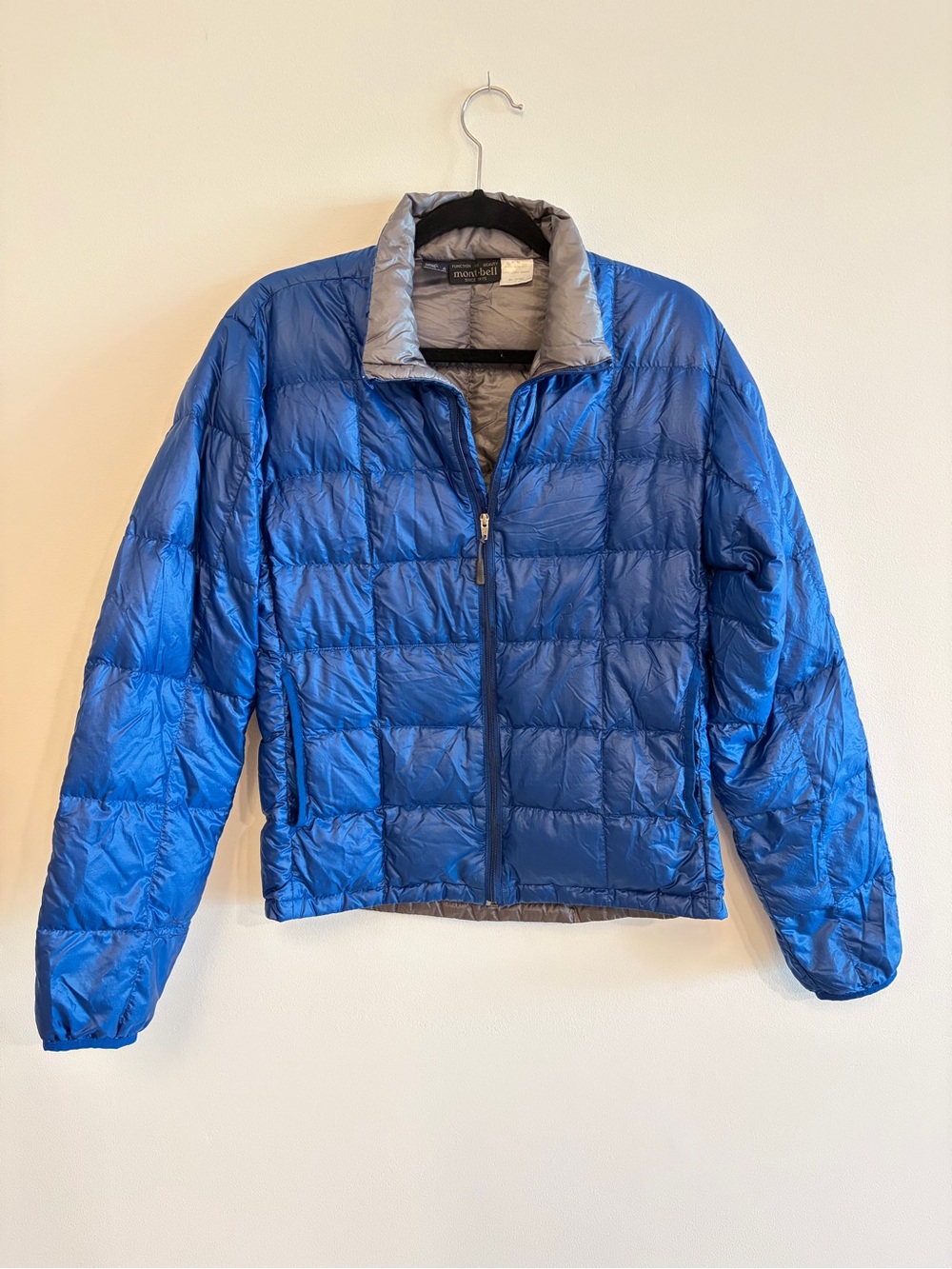 Vintage Style Men’s MontBell Blue 800 Fill Goose Down Inner Size S